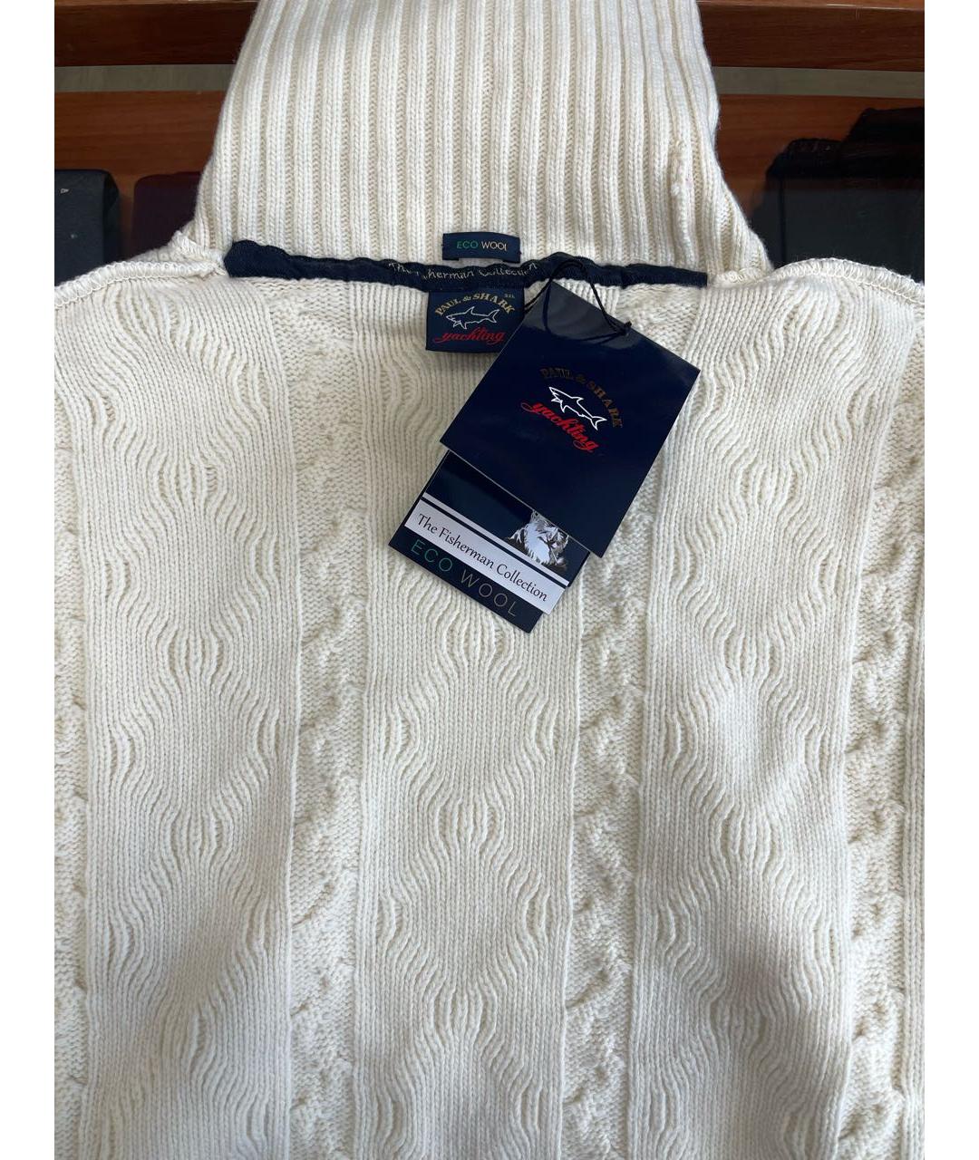 PAUL & SHARK Белый шерстяной джемпер / свитер, фото 3