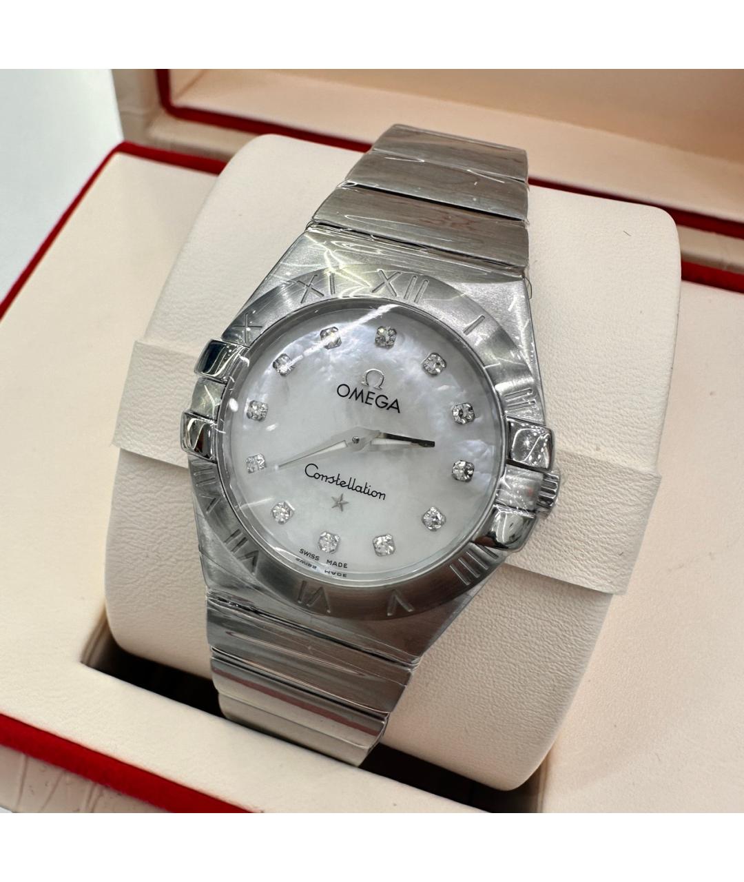 OMEGA Серебряные часы, фото 4