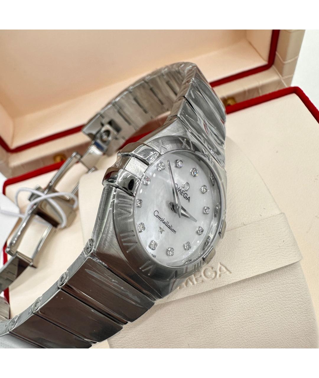 OMEGA Серебряные часы, фото 5