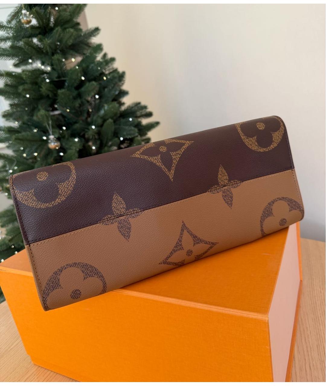 LOUIS VUITTON Коричневая сумка тоут, фото 5