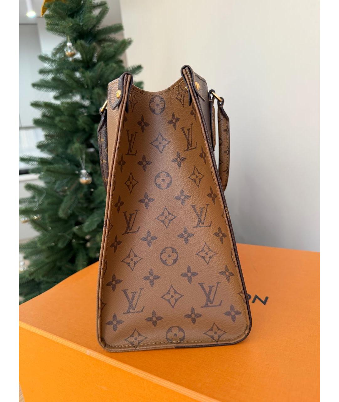 LOUIS VUITTON Коричневая сумка тоут, фото 4