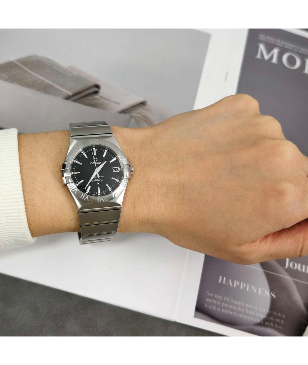 OMEGA Розовые часы, фото 5