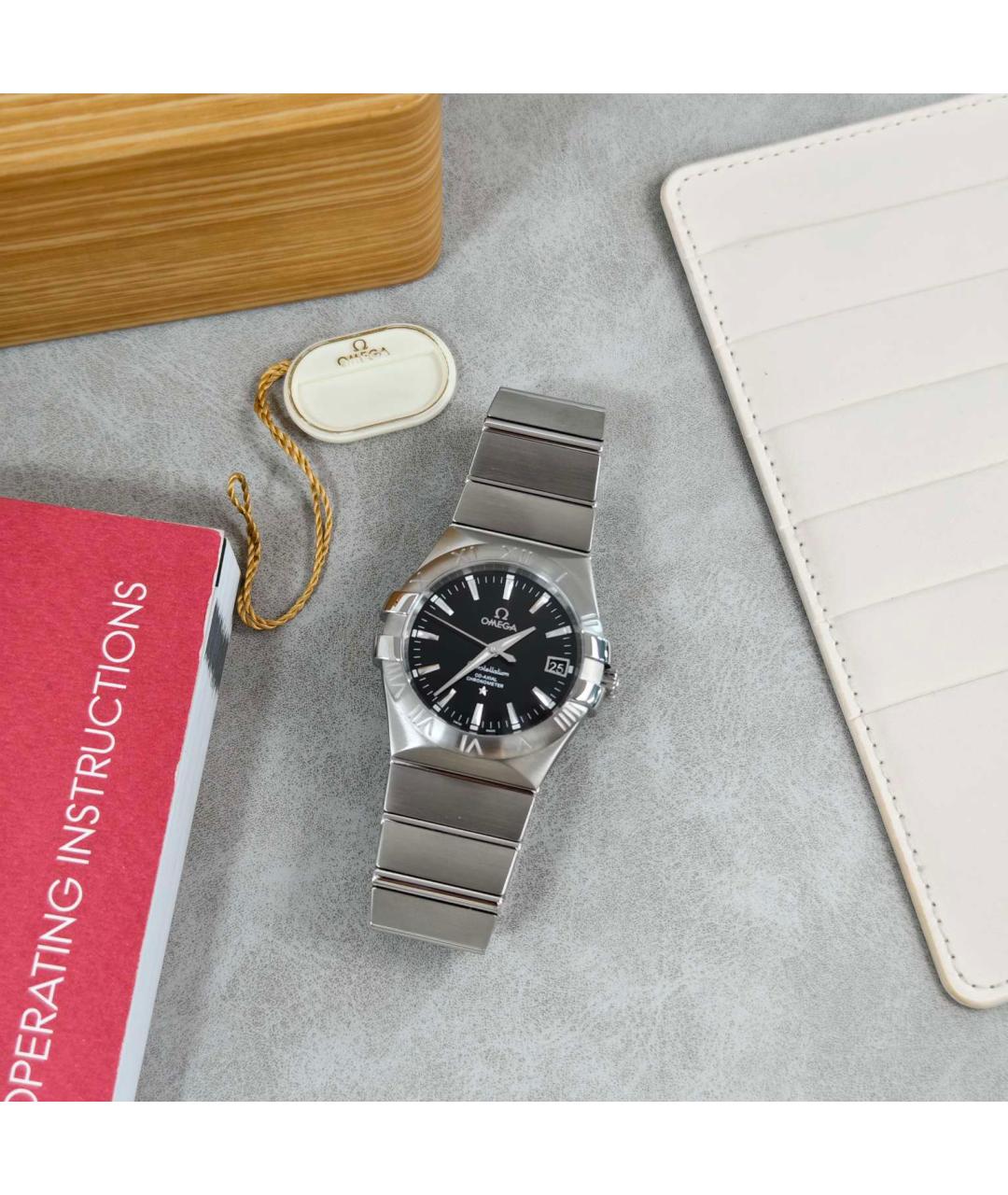 OMEGA Розовые часы, фото 2