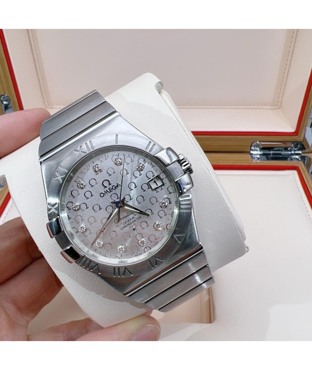 OMEGA Серебряные часы, фото 3