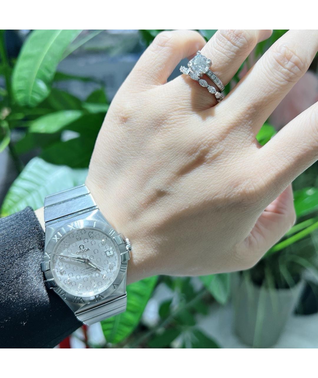 OMEGA Серебряные часы, фото 6