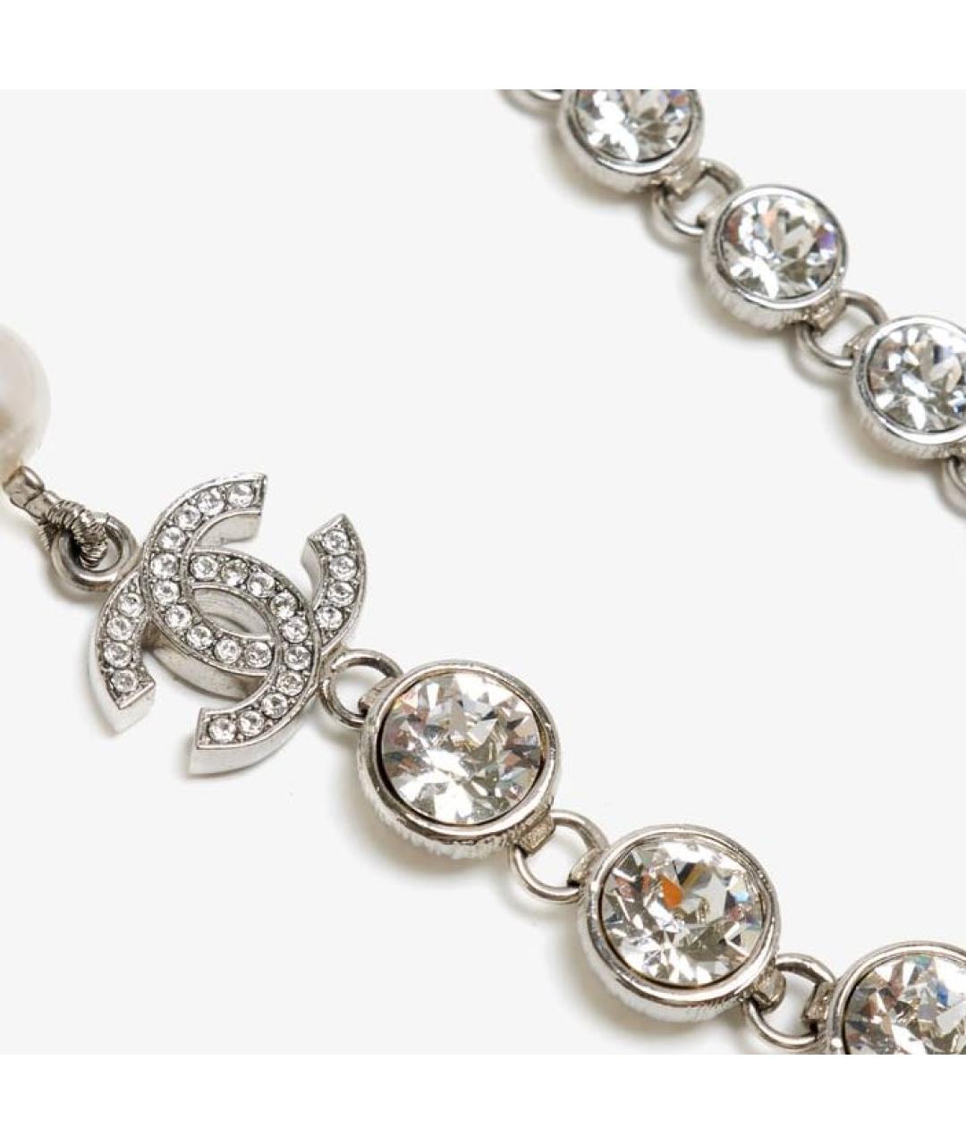CHANEL Серебряное металлическое колье, фото 2
