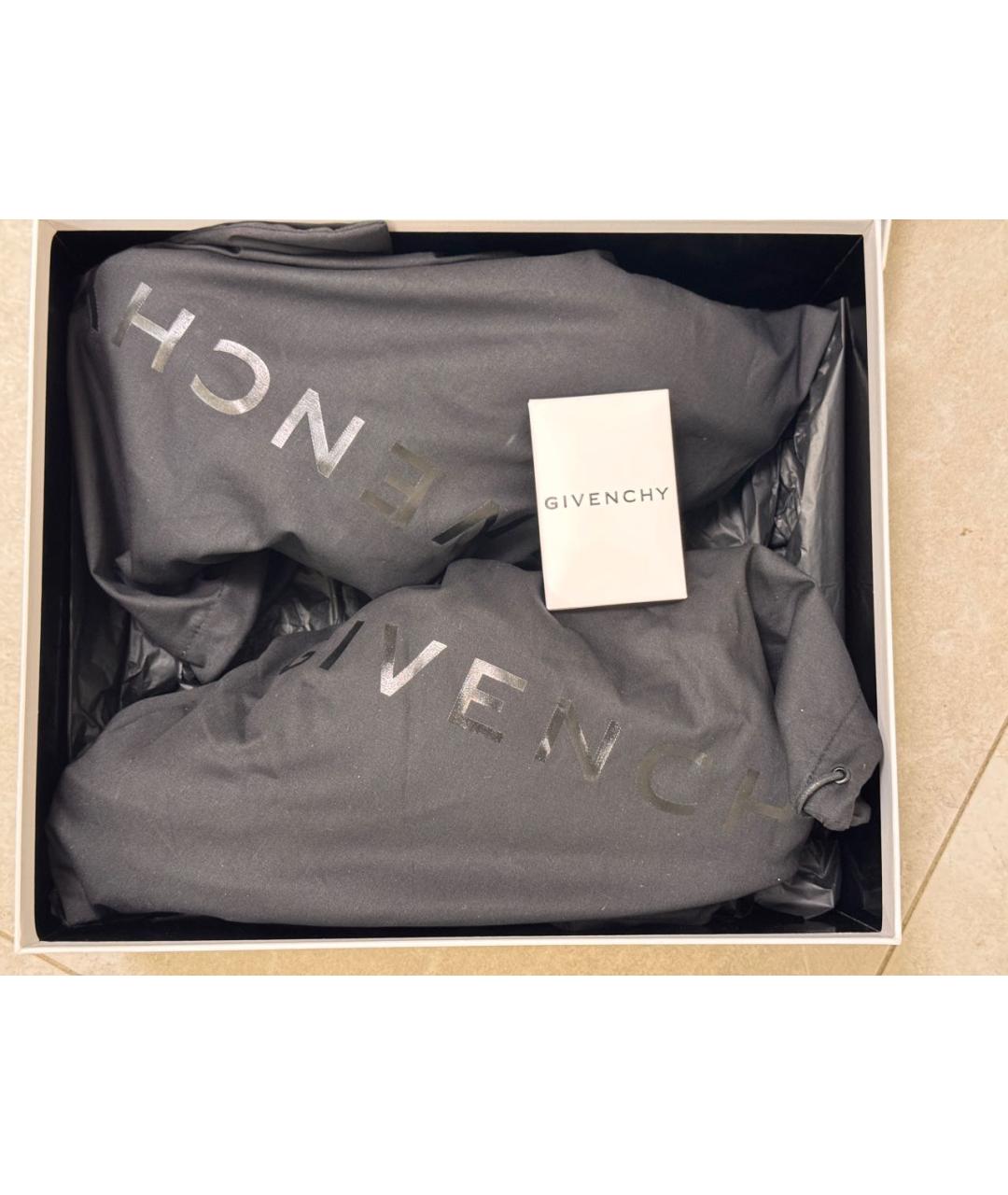 GIVENCHY Синие кожаные низкие кроссовки / кеды, фото 7