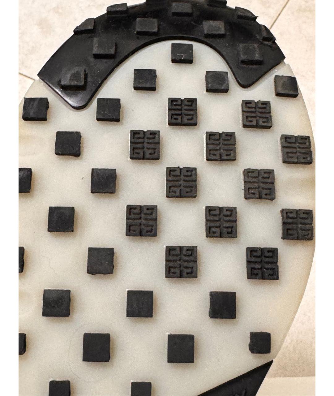 GIVENCHY Синие кожаные низкие кроссовки / кеды, фото 8