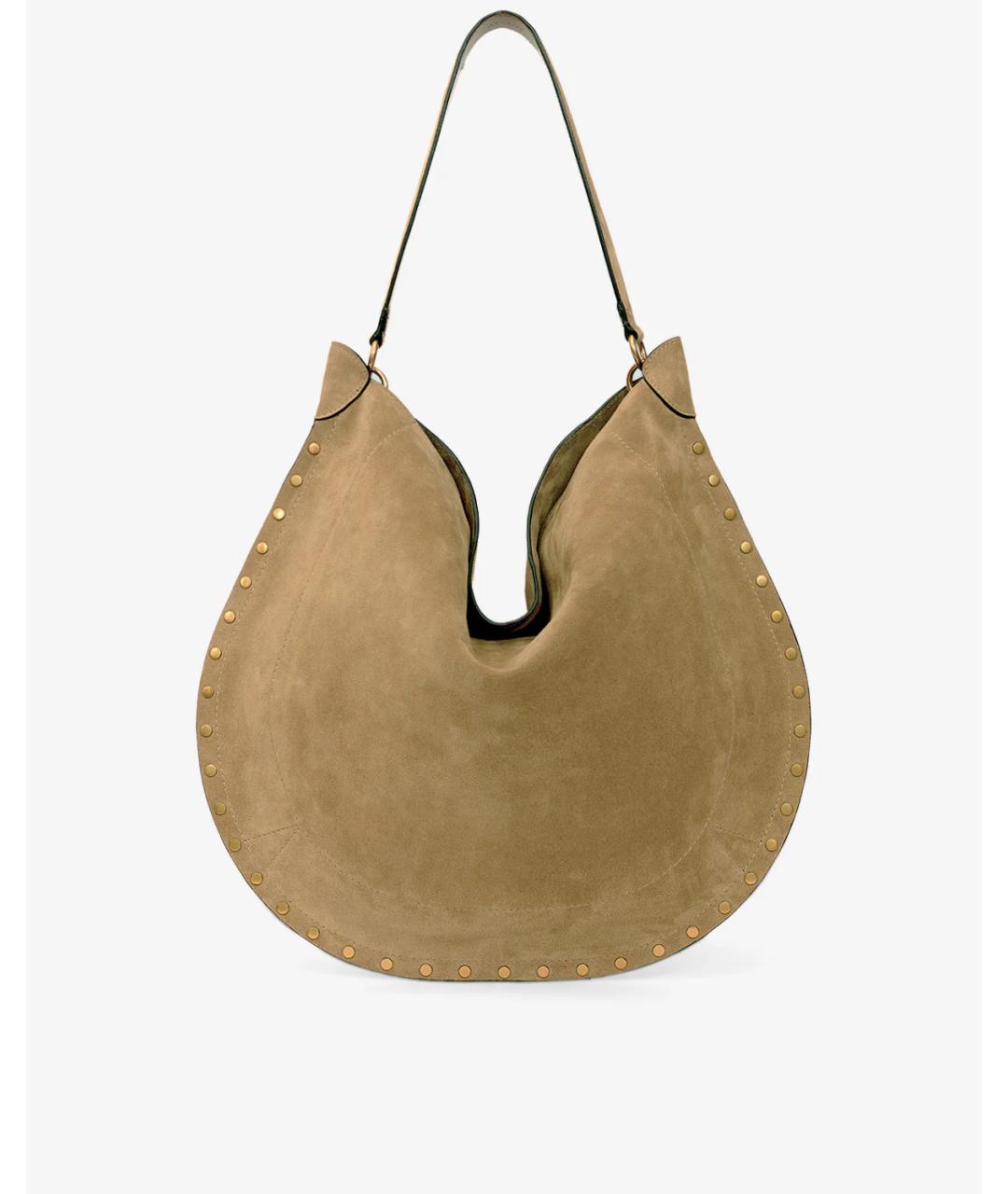 ISABEL MARANT Бежевая замшевая сумка через плечо, фото 2