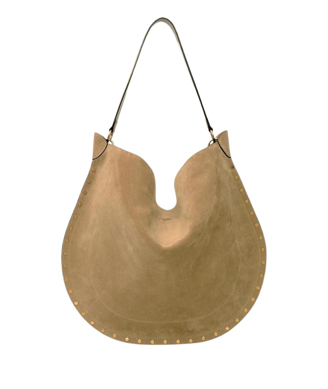 ISABEL MARANT Бежевая замшевая сумка через плечо, фото 1