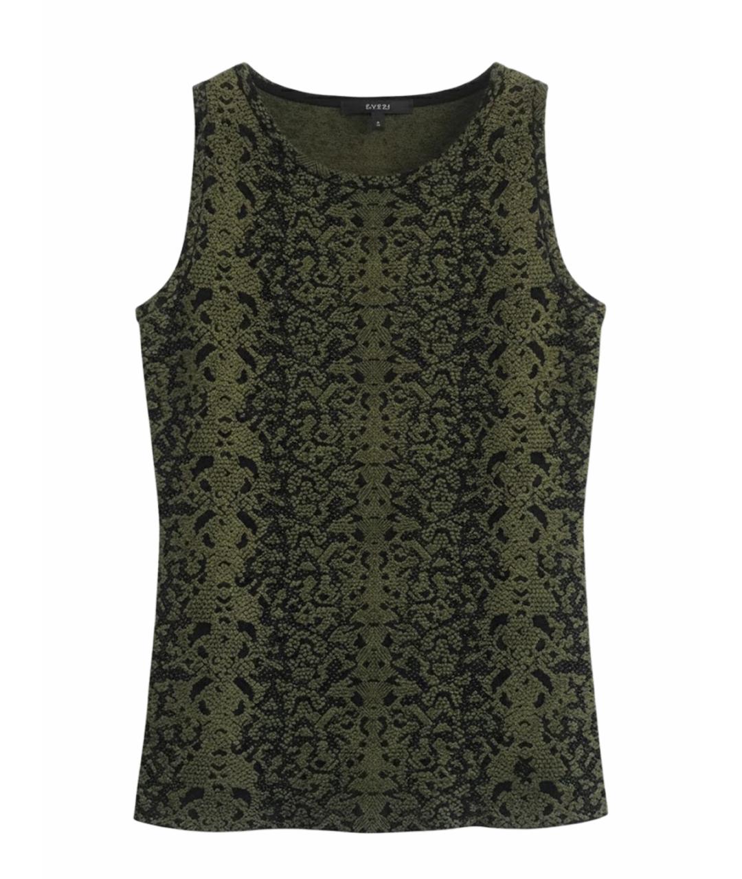 GUCCI Зеленая шерстяная майка, фото 1