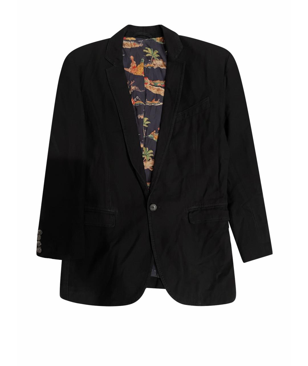 DOLCE&GABBANA Черный хлопковый жакет/пиджак, фото 1