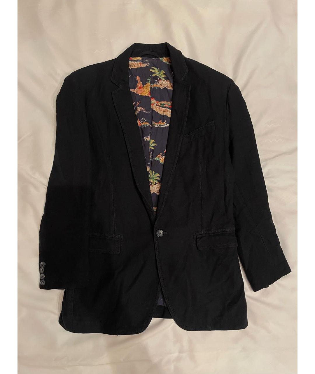 DOLCE&GABBANA Черный хлопковый жакет/пиджак, фото 5