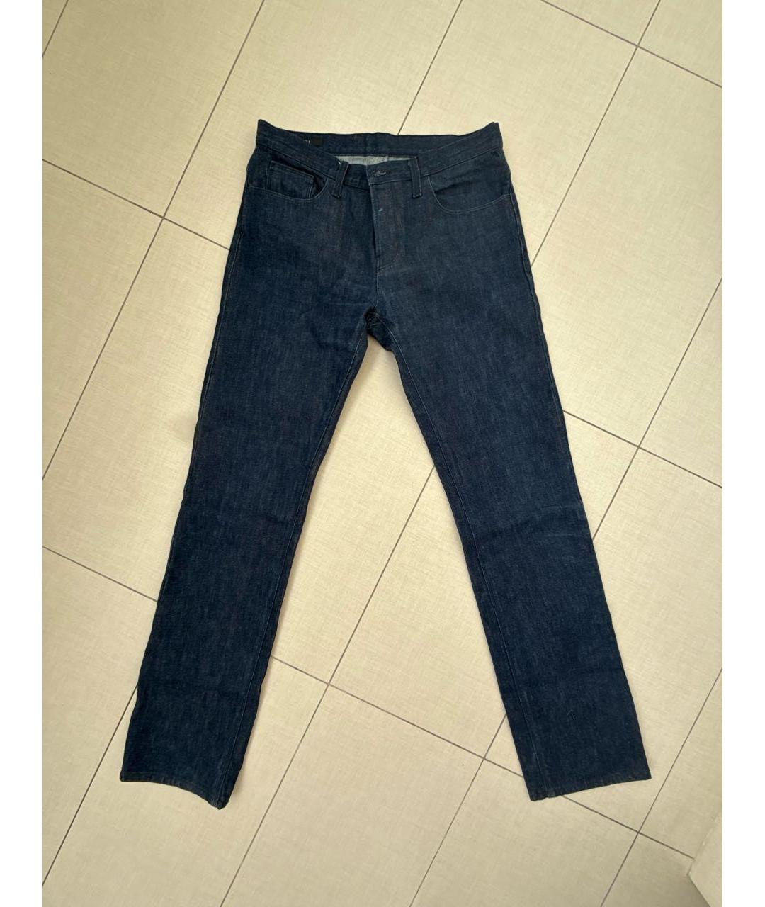 GUCCI Синие хлопковые прямые джинсы, фото 8