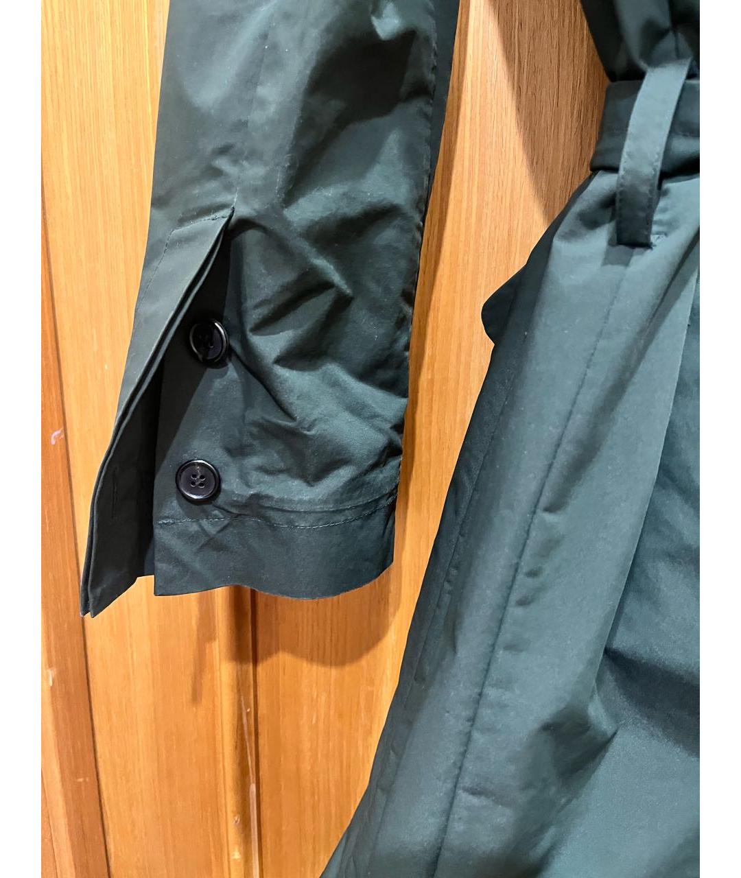 MARNI Зеленый полиэстеровый тренч/плащ, фото 5