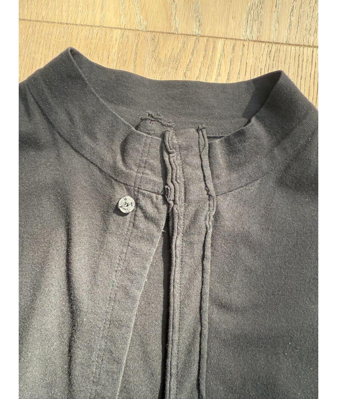 YOHJI YAMAMOTO Черный хлопковый кардиган, фото 2