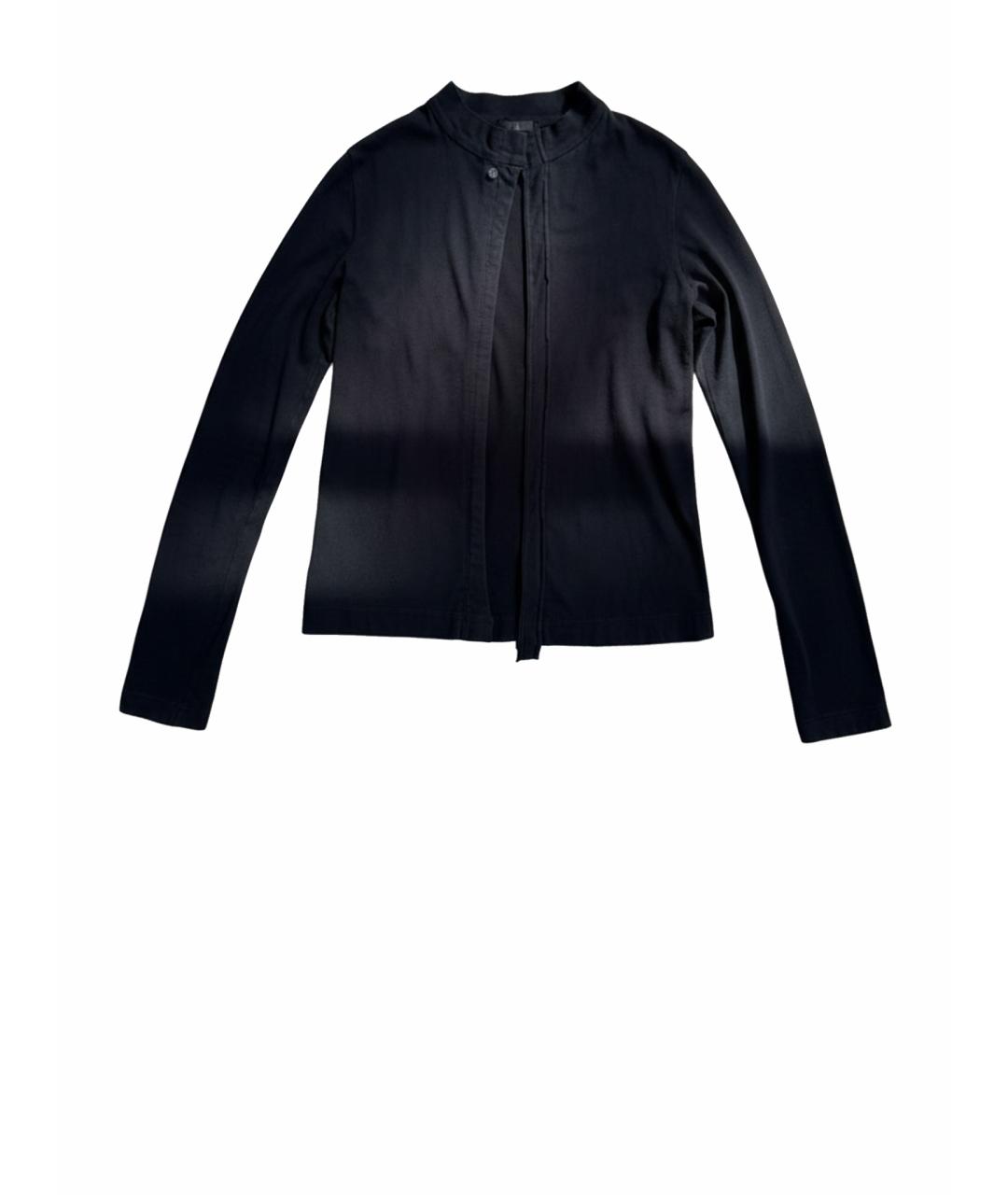 YOHJI YAMAMOTO Черный хлопковый кардиган, фото 1