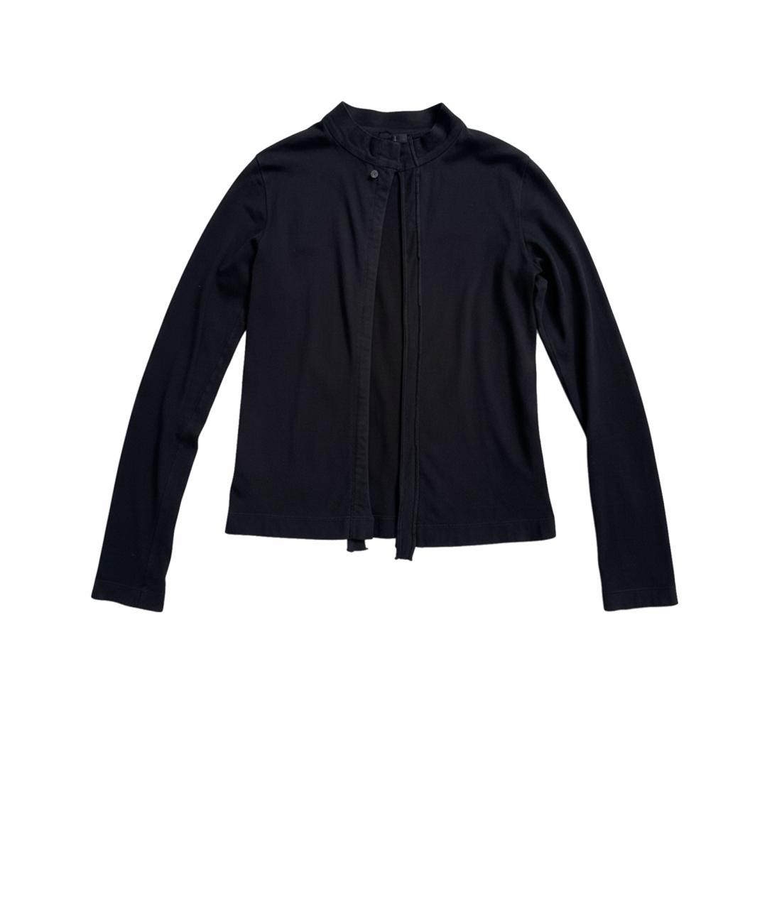 YOHJI YAMAMOTO Черный хлопковый кардиган, фото 7