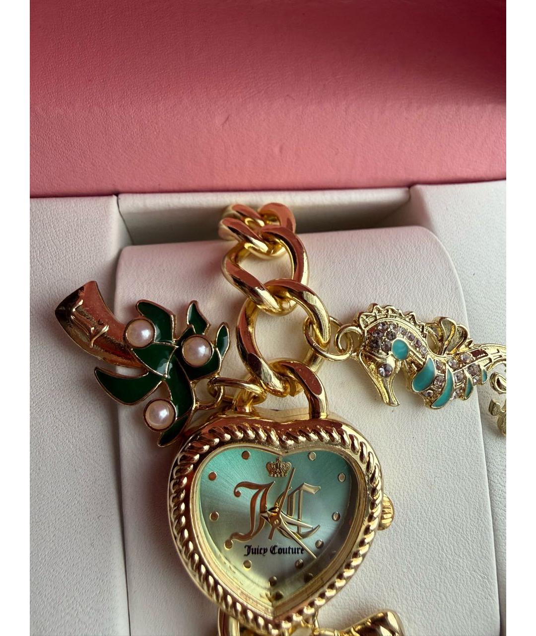 JUICY COUTURE Золотые металлические часы, фото 3