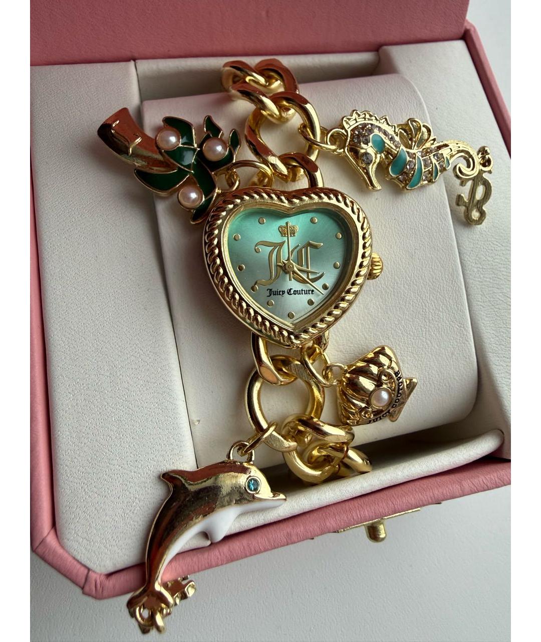 JUICY COUTURE Золотые металлические часы, фото 2