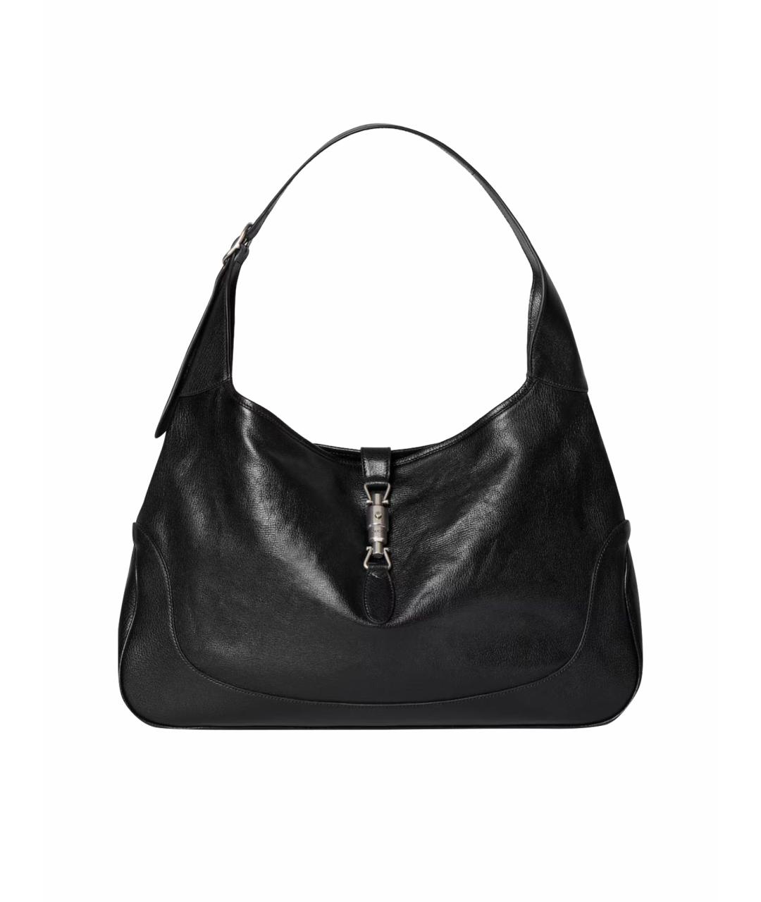 GUCCI Черная кожаная сумка тоут, фото 1