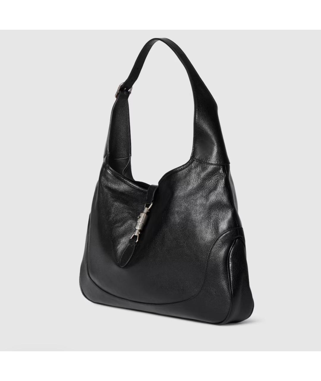 GUCCI Черная кожаная сумка тоут, фото 2