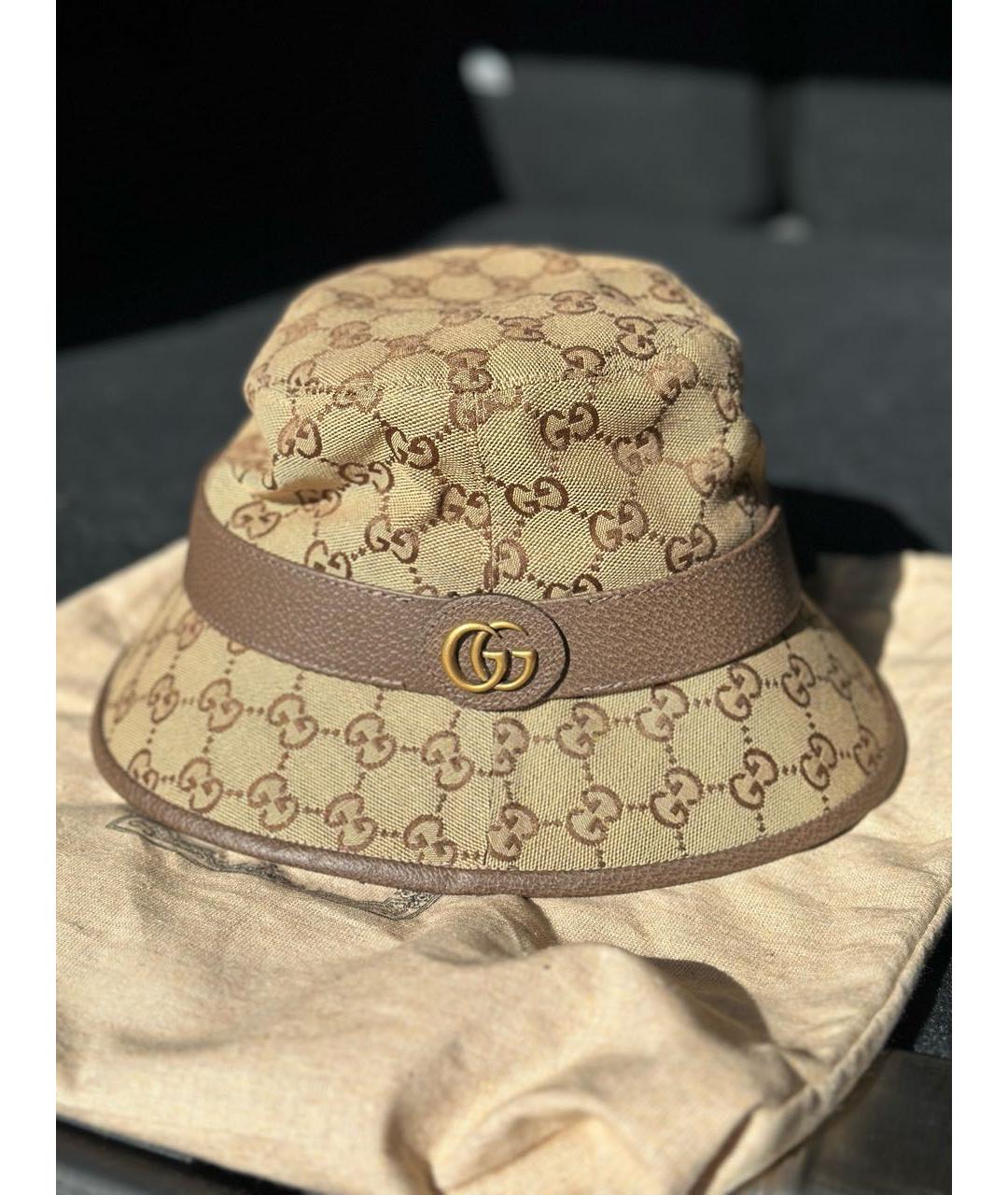 GUCCI Бежевая панама, фото 4