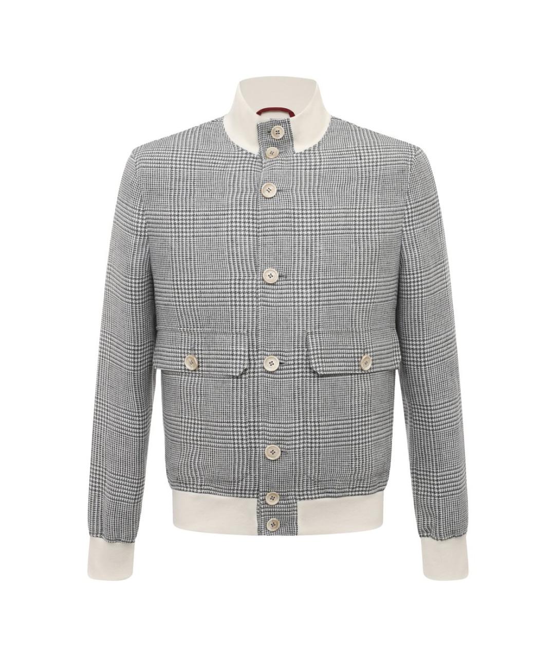 BRUNELLO CUCINELLI Серая шерстяная куртка, фото 1