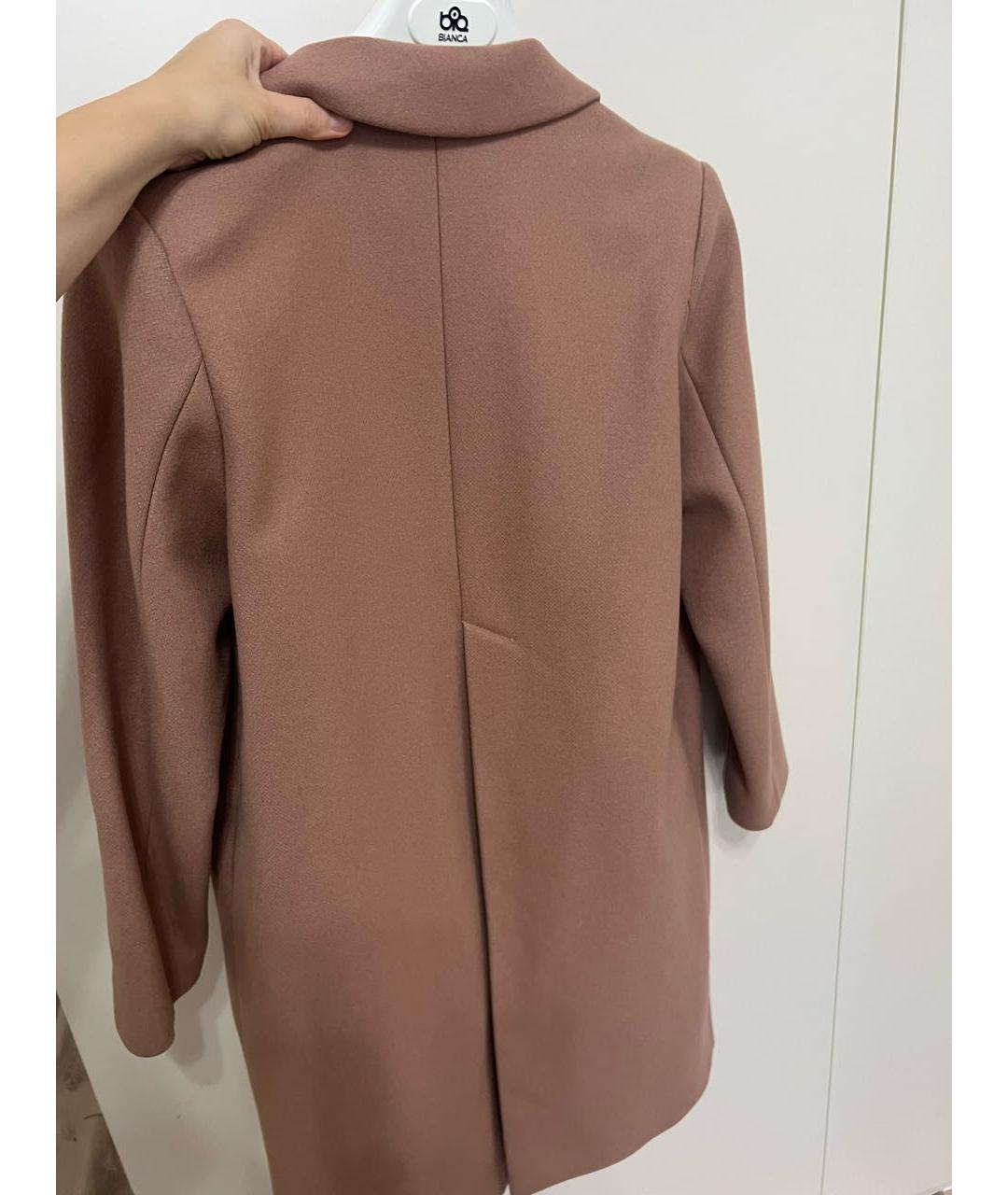 ERIKA CAVALLINI Бежевое шерстяное пальто, фото 2