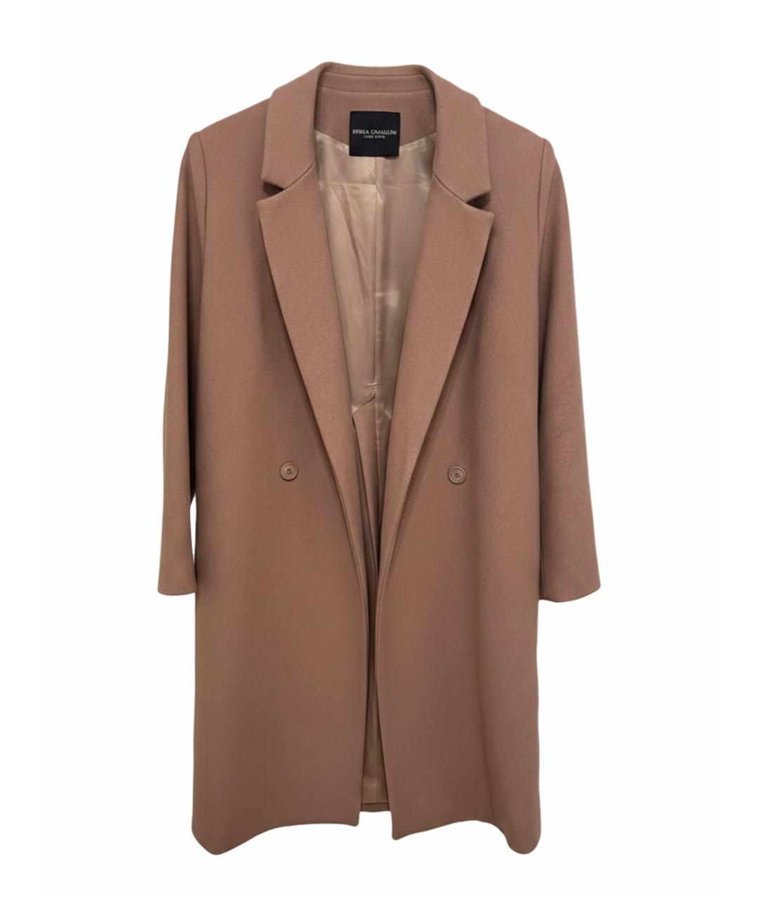 ERIKA CAVALLINI Бежевое шерстяное пальто, фото 1