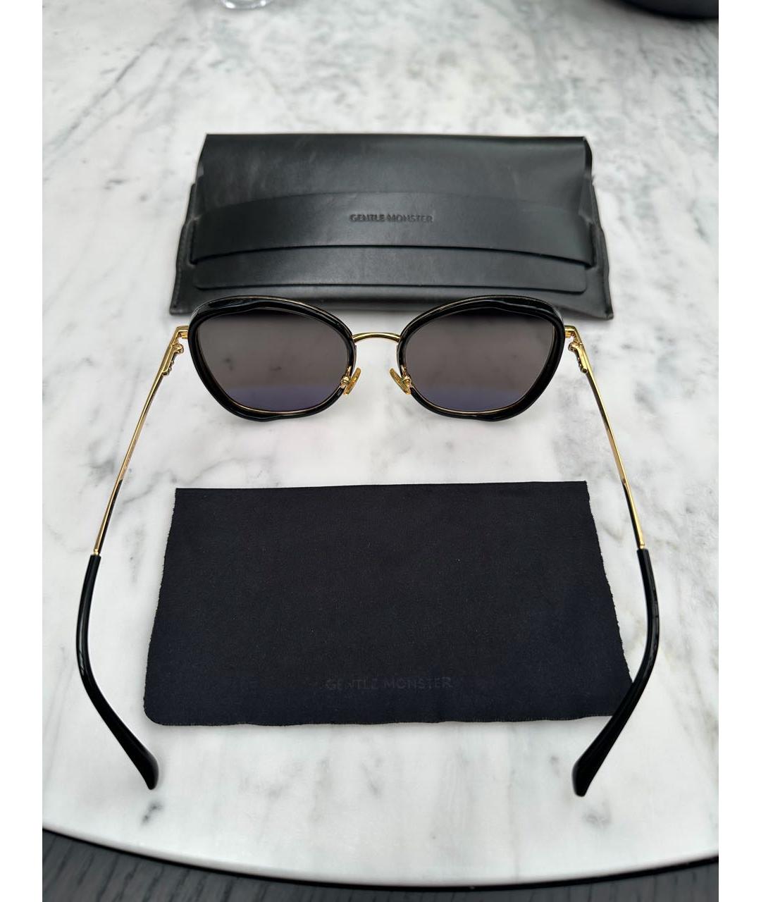GENTLE MONSTER Черные пластиковые солнцезащитные очки, фото 3