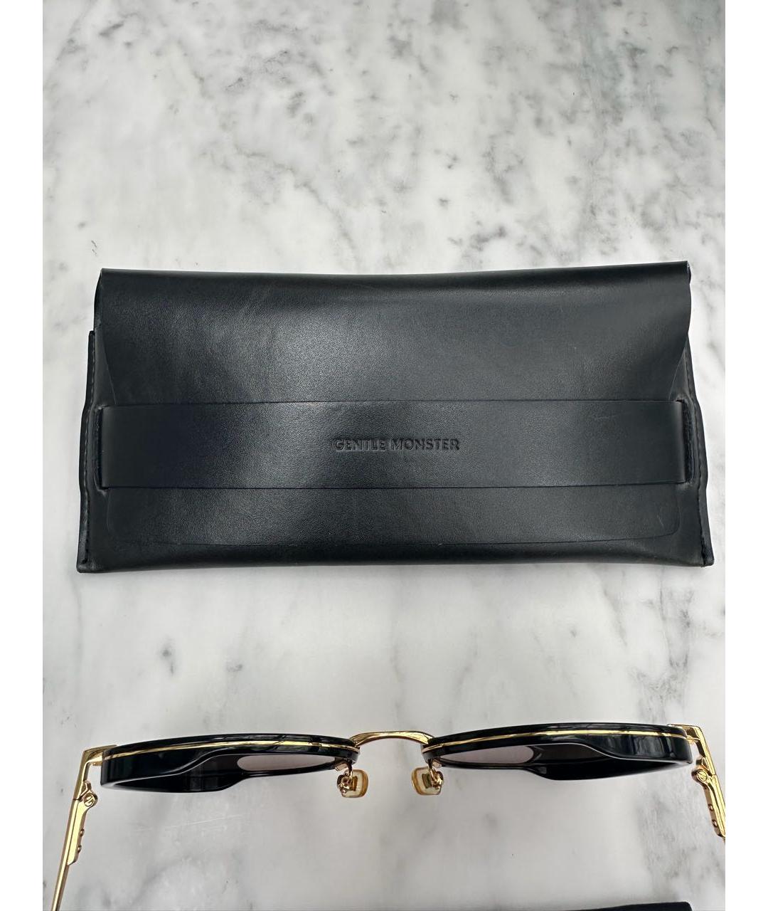 GENTLE MONSTER Черные пластиковые солнцезащитные очки, фото 4