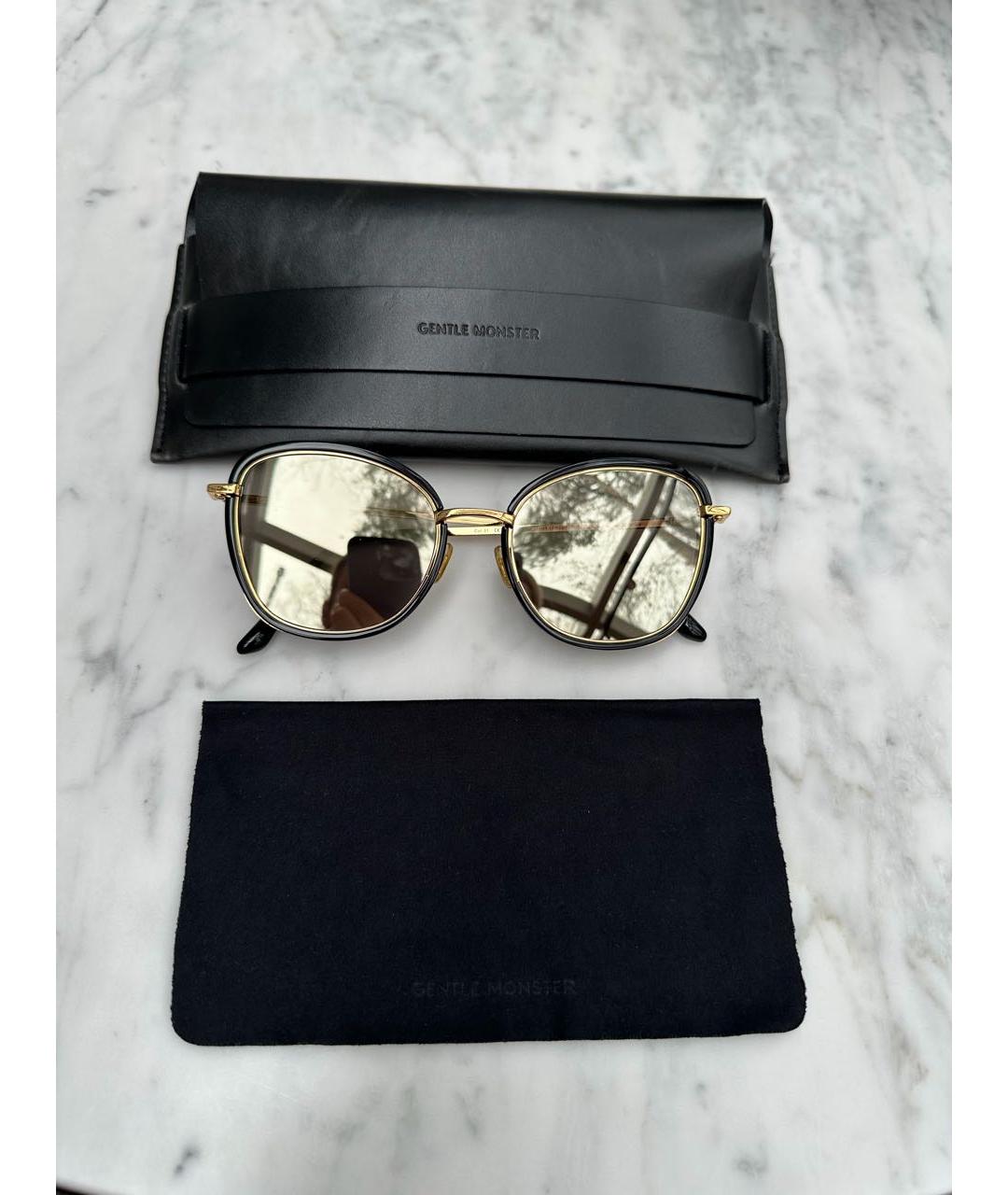 GENTLE MONSTER Черные пластиковые солнцезащитные очки, фото 5