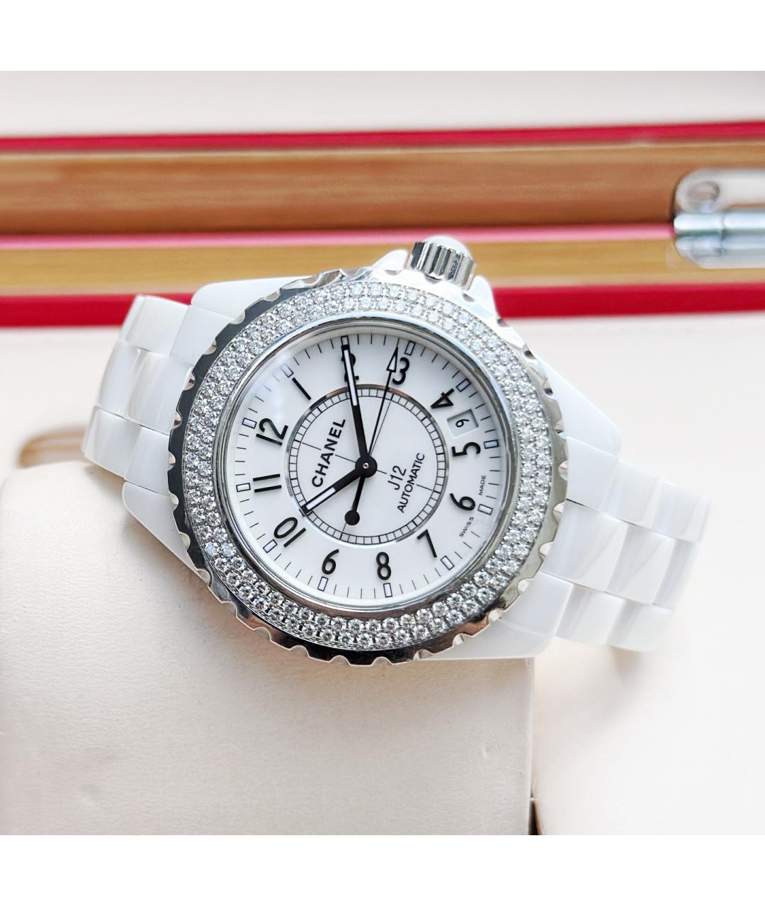 CHANEL Белые часы, фото 4