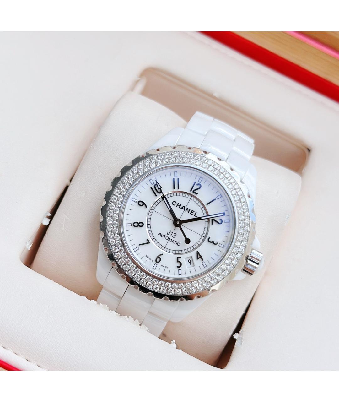 CHANEL Белые часы, фото 3