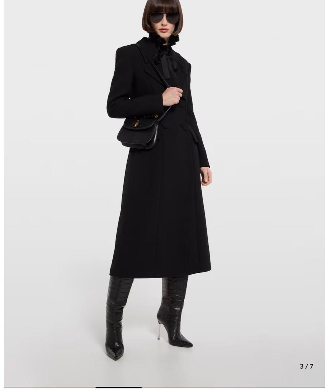 GUCCI Черная кожаная сумка через плечо, фото 2