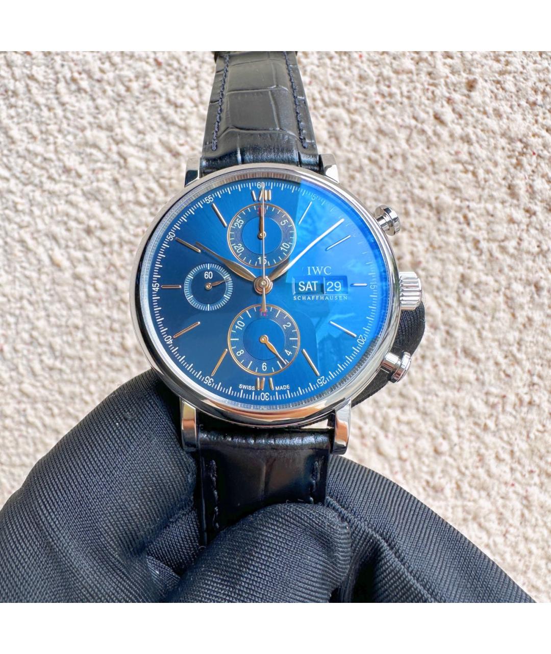 IWC Schaffhausen Серебряные часы, фото 3