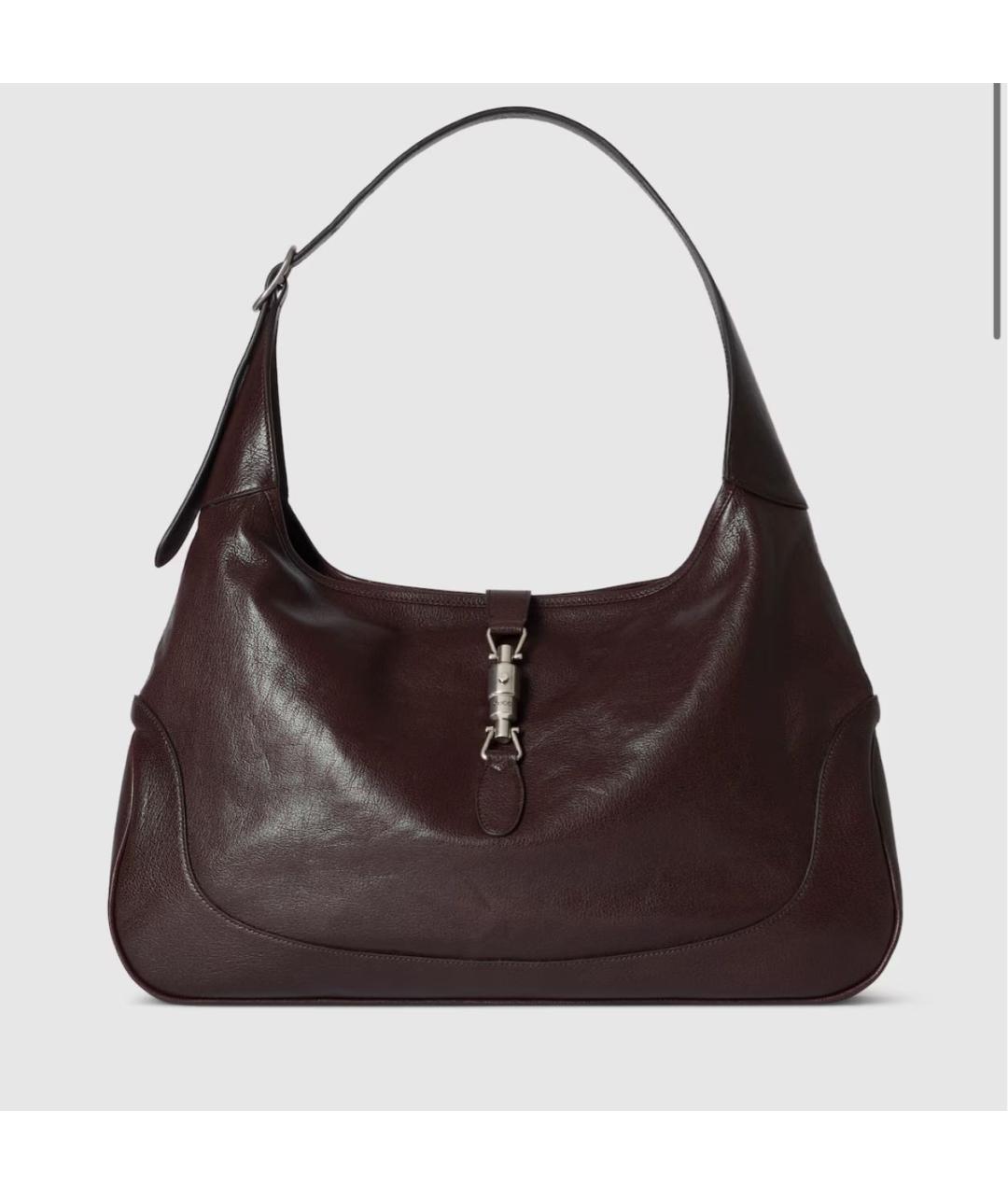 GUCCI Коричневая кожаная сумка тоут, фото 5