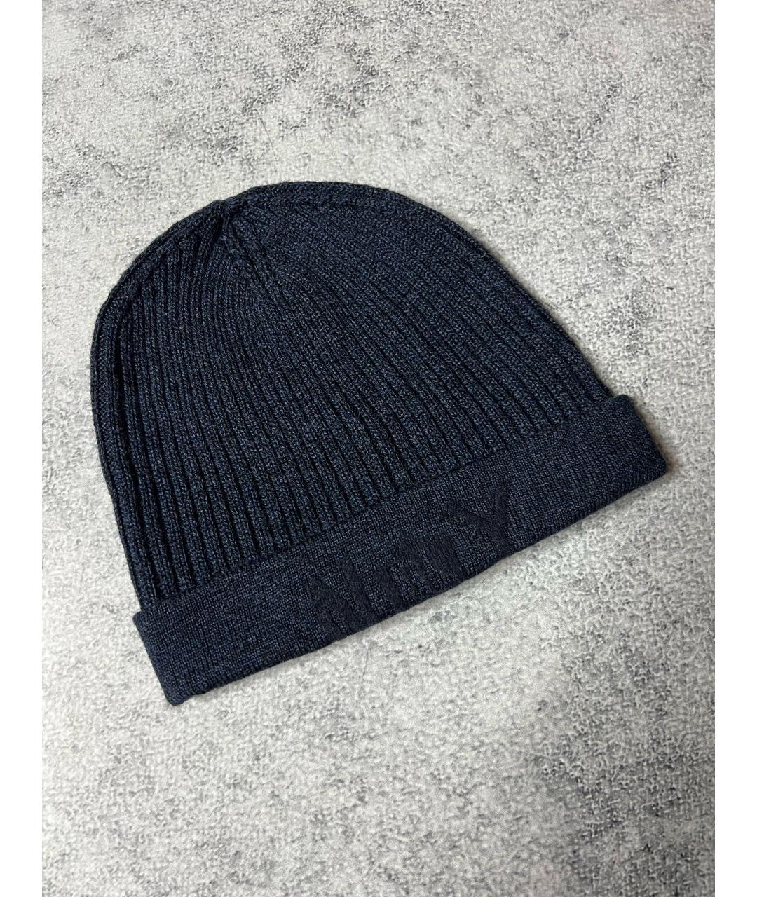 RALPH LAUREN Темно-синяя шерстяная шапка, фото 5