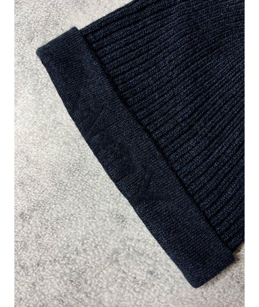 RALPH LAUREN Темно-синяя шерстяная шапка, фото 3