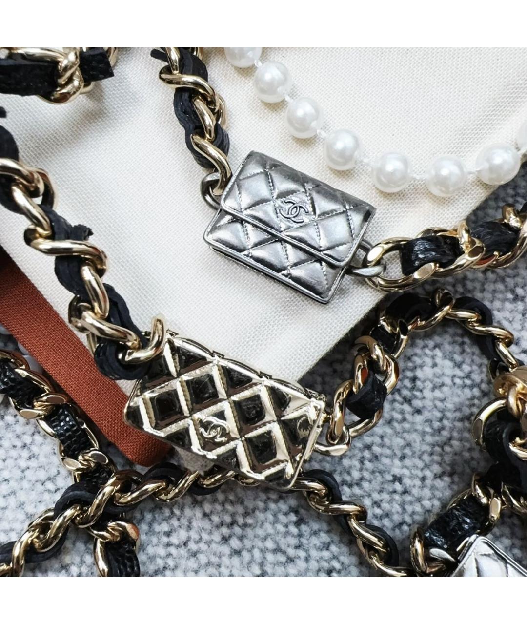 CHANEL Черная кожаная сумка через плечо, фото 7