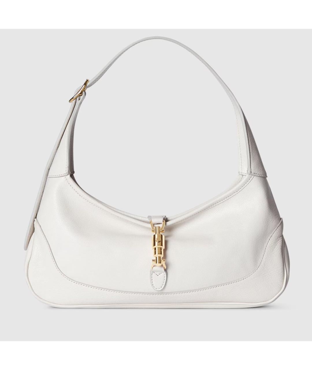 GUCCI Белая кожаная сумка тоут, фото 5