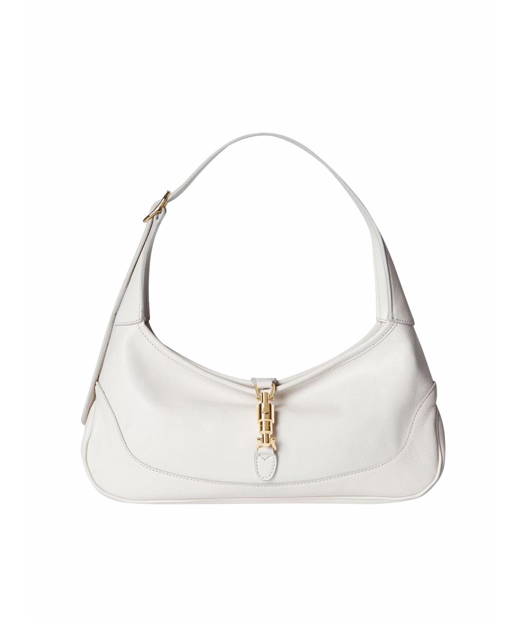 GUCCI Белая кожаная сумка тоут, фото 1