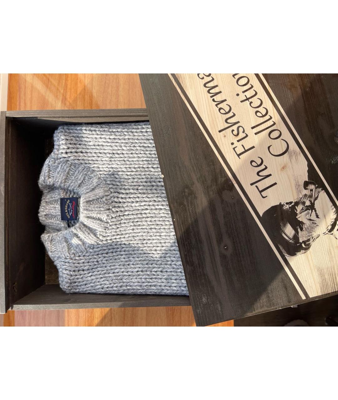 PAUL & SHARK Серый шерстяной джемпер / свитер, фото 6