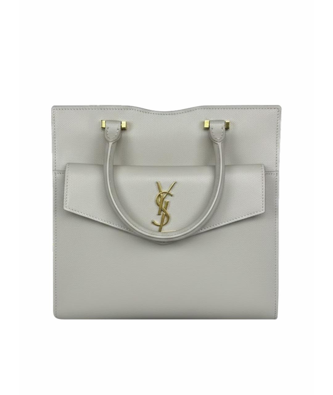 YVES SAINT LAURENT BEAUTY Белая кожаная сумка через плечо, фото 1