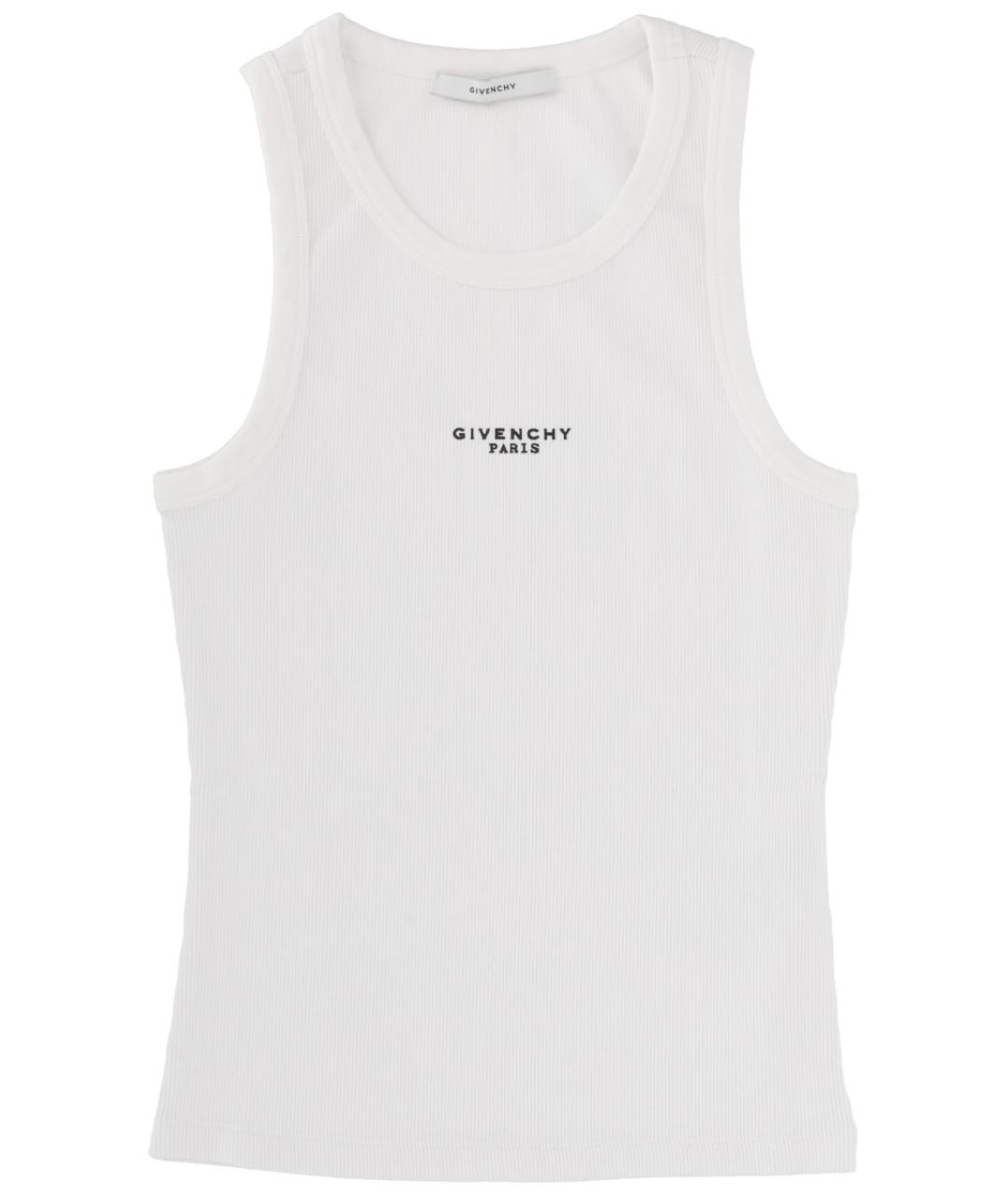 GIVENCHY Белая хлопковая майка, фото 1