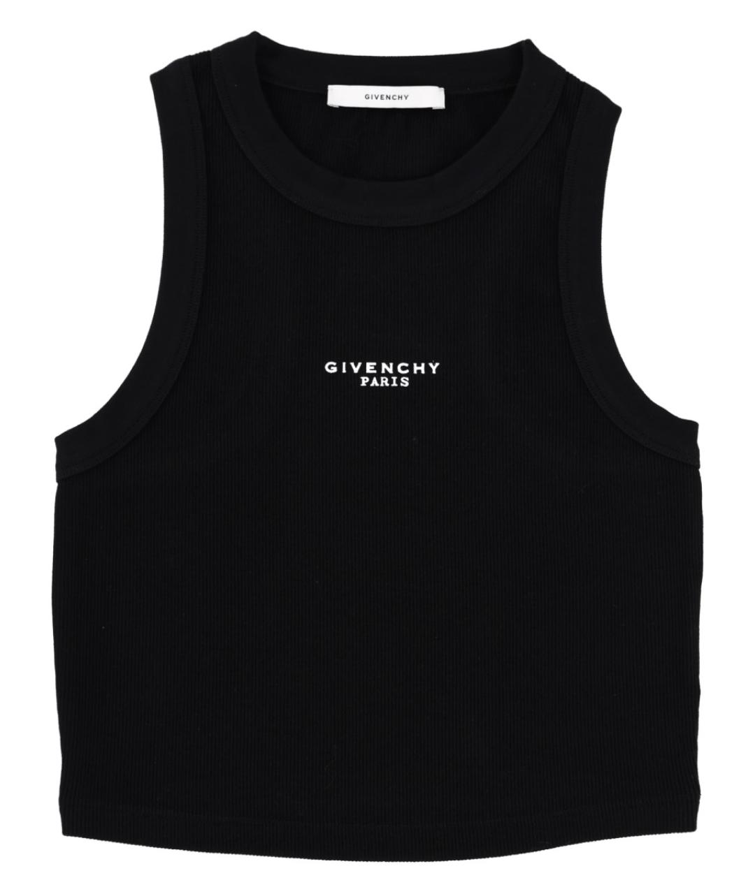 GIVENCHY Черная хлопковая майка, фото 1