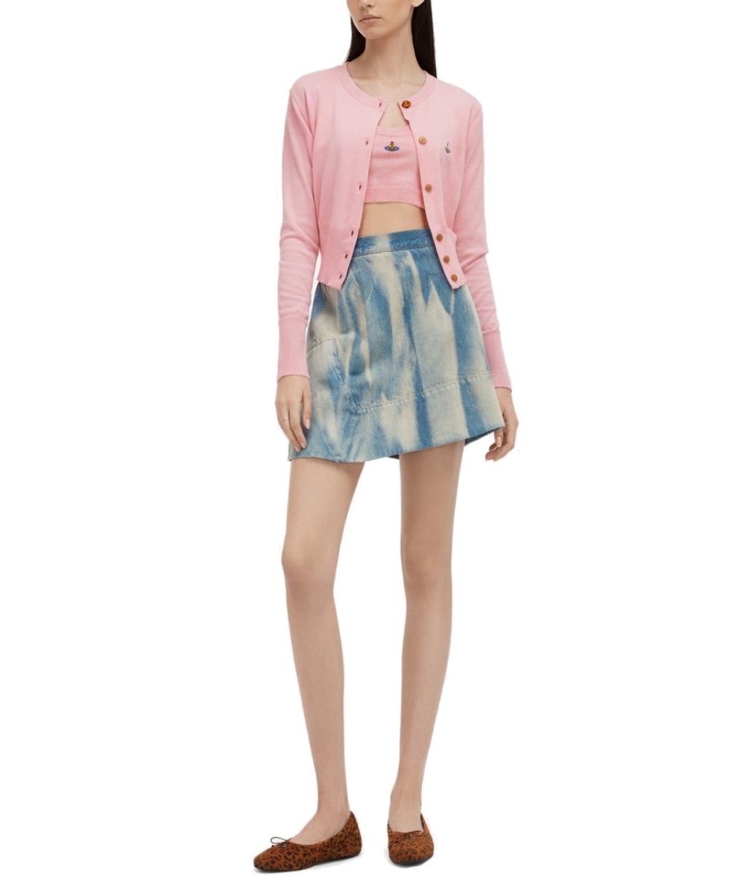 VIVIENNE WESTWOOD Розовый шерстяной кардиган, фото 2