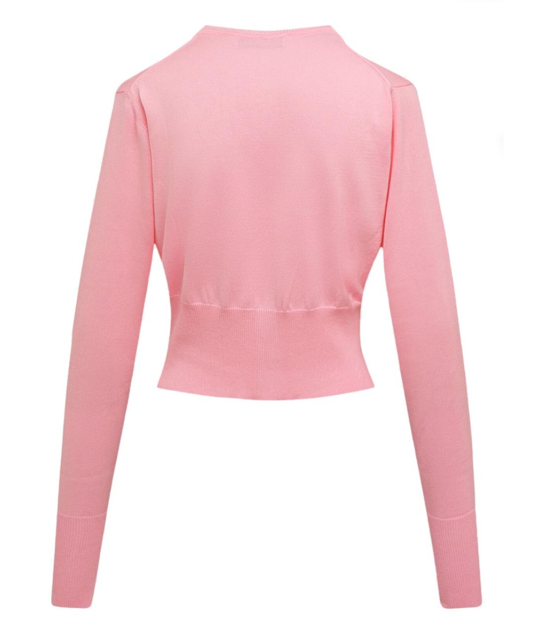 VIVIENNE WESTWOOD Розовый шерстяной кардиган, фото 3