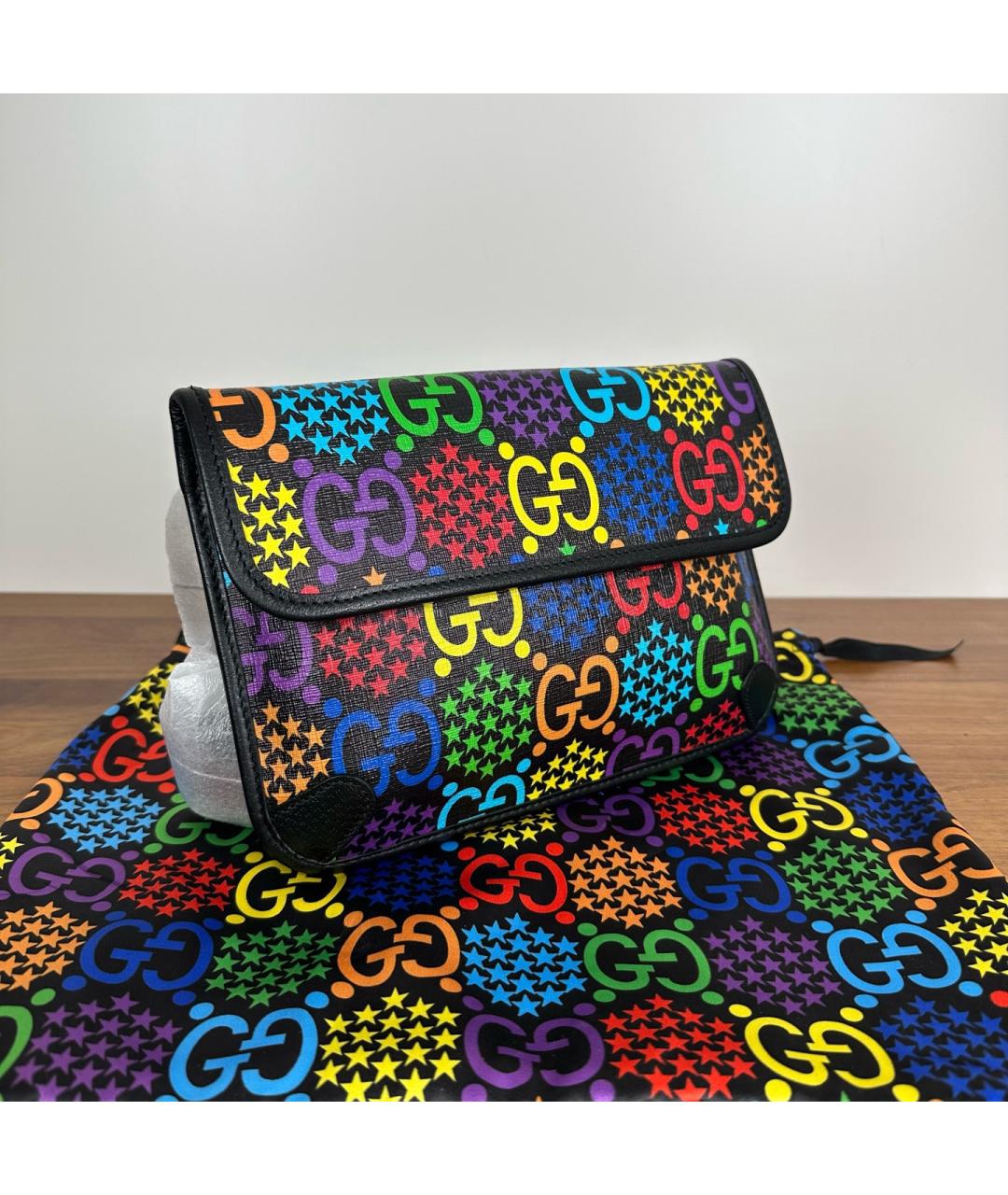 GUCCI Черная поясная сумка, фото 5